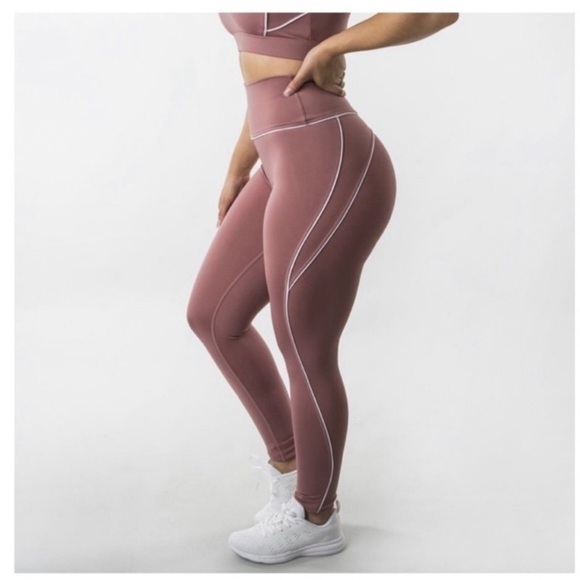 BuffBunny nirvana mauve pink high rise full length leggings size XS - Picture 1 of 5